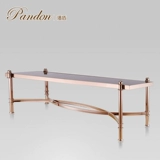 Современная модная минималистичная квадратная стеклянная мебель из нержавеющей стали