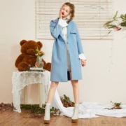 Lecho 2018 mùa xuân mới của phụ nữ Hàn Quốc phiên bản của áo gió áo len len lông cừu ulzzang áo