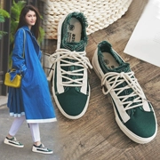 Ins board giày nữ chụp đường phố mùa hè vải màu xanh lá cây giày sinh viên Hàn Quốc phiên bản của phong cách Harajuku ulzzang giày thể thao hoang dã