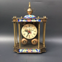 Антикварные старые товары Germany 1788 Cloisonne Clocks и эмалевые механические часы ручные полоски для волос Специальные часы Специальное предложение