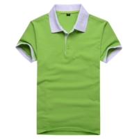 Зеленый с белым воротником (без карманов на груди)