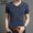 Băng lụa cotton ngắn tay nam t-shirt giản dị Hàn Quốc phiên bản của V-Cổ áo sơ mi từ các màu nóng giản dị thủy triều của nam giới quần áo