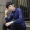 Hàn quốc phiên bản của xu hướng của nam giới màu rắn áo sơ mi nam dài tay casual slim áo sơ mi nam mùa thu mới quần áo màu đen nam áo sơ mi nam đẹp