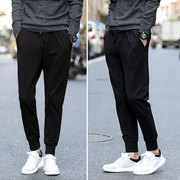 Quần nam mùa xuân và mùa hè người đàn ông giản dị của quần Hàn Quốc phiên bản của xu hướng của thể thao nam quần harem quần chín điểm chân nhỏ quần lỏng
