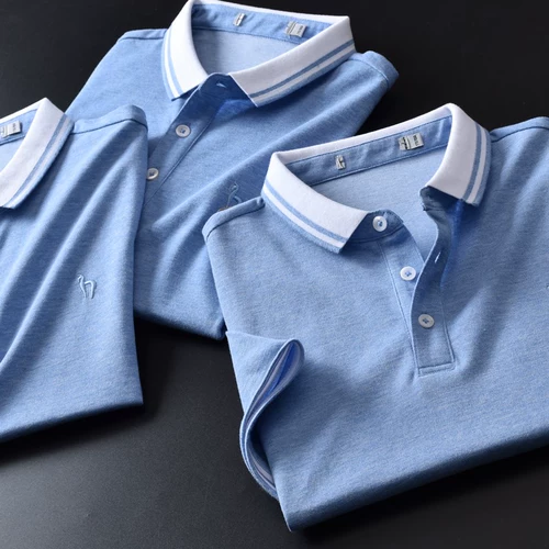 Летняя футболка с коротким рукавом для отдыха, футболка polo, с вышивкой