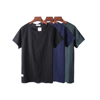 Net phiên bản của mùa hè T-Shirt nam lỏng ngắn tay xu hướng thanh niên hoang dã thường màu rắn áo t-shirt nam áo thun burberry Áo phông ngắn