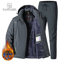 Уличная куртка, осенний демисезонный утепленный комплект, ветрозащитный водонепроницаемый комбинезон