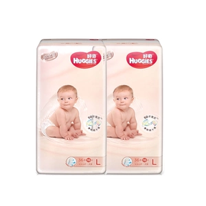 【Две упаковки】 Huggies/любопытные платиновые пакеты L-размер 52 штуки*2