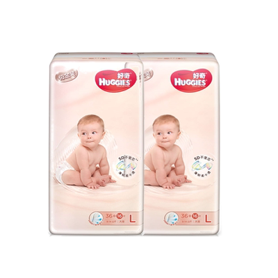 【Две упаковки】 Huggies/любопытные платиновые пакеты L-размер 52 штуки*2