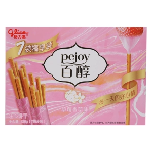 Glico/Glico Baitol Печенье с начинкой со вкусом клубники и ванили 126г (7 пакетиков)