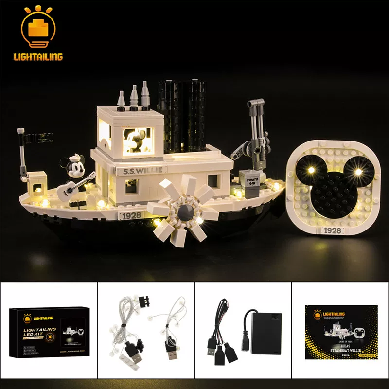 Lightailing подходит для Lego 21317 Disney Micchwitani Voices Block Block Block Block Освещение аксессуары