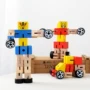 Bằng gỗ Loạt Các Robot Đồ Chơi Ba Chiều Transformers Rubik của Cube Trẻ Em Câu Đố Xe Búp Bê Tay Chơi Mô Hình đồ chơi siêu nhân gao