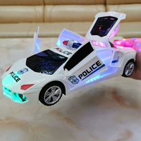 Электрический детские автомобиль игрушка подарок на день рождения мужской девочка детские свет свет концерт танцы вращающийся кардан полицейская машина