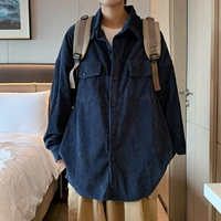 Tide, осенняя японская цветная вельветовая рубашка, куртка для отдыха, длинный рукав