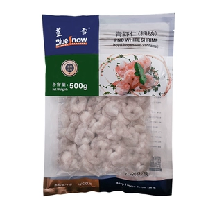 Креветки Lanxueqing (кишки на пару 71/90) 500г/упак.