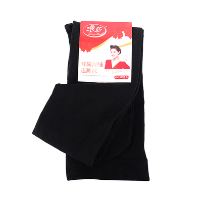Langshara Velvet Pantyhose Ax6919 Black