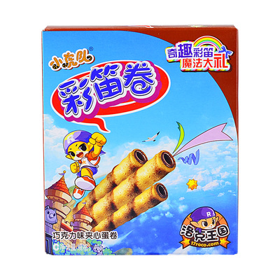 [康师傅小虎队彩笛卷夹心蛋卷(巧克力]