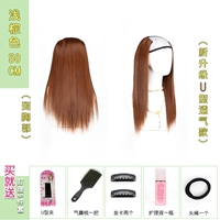 Прямого света для волос коричневый (50 см)+набор ухода