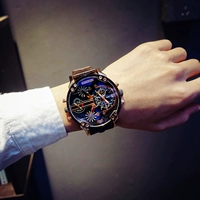Трендовые мужские часы, циферблат, календарь, популярно в интернете, в корейском стиле, простой и элегантный дизайн