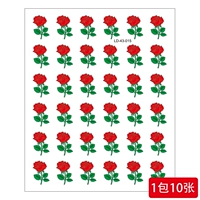 [Маленький красный цветок] 10 упаковок и 100 листов