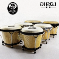 Nhạc cụ gõ trống phương Tây bongo trống GONGO Ghana da 7 inch 9 inch gỗ tambourine 6 inch 7 inch nhà nước châu Phi đàn morrison