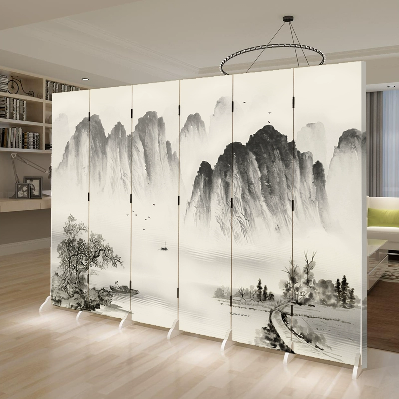 Tùy chỉnh 
            tùy chỉnh công ty LOGO màn hình gấp di động Trung Quốc phân vùng lối vào phòng khách phòng ngủ khối nhà hiện đại đơn giản vách ngăn nhựa giá rẻ 