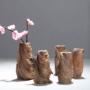 Nhật ký tự nhiên Bình hoa Sắp xếp rễ khắc Gỗ chết Gỗ Trang trí TV Tủ trà Bàn trang trí Bình nhỏ - Vase / Bồn hoa & Kệ chậu cây để bàn