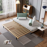 Скандинавский универсальный складной съёмный японский минималистичный диван из натурального дерева