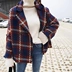 Ngắn người đàn ông áo len 2017 mùa đông Hàn Quốc retro kẻ sọc áo len ngắn dày houndstooth phù hợp với áo dạ nữ đẹp 2021 Áo khoác ngắn