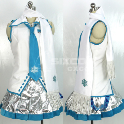 taobao agent Vocaloid Snow Hatsune Miku Cos clothes customized Hatsune Miku Cosplay Costume