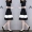 Mùa xuân và hè 2019 phiên bản mới của phụ nữ Hàn Quốc là những đường khâu trắng đen cỡ lớn mỏng trong khí chất thời trang dài Một chiếc váy chữ - A-Line Váy