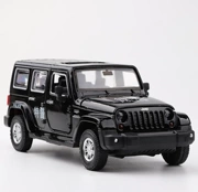 1:32 Wrangler xe cảnh sát âm thanh và ánh sáng kéo lại bốn cửa xe hợp kim mô hình xe đồ chơi - Chế độ tĩnh