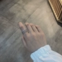 Ngọt bưởi TYS925 bạc thời trang zircon kim cương tính cách chuỗi vòng mở vòng chỉ số khóa ngón tay KE7015 - Nhẫn nhẫn đẹp