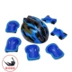 Регулируемый синий шлем+защитная передача