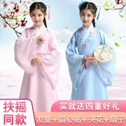 Trang phục hình ảnh của các cô gái, Hanfu, thanh lịch, nổi, công chúa, siêu cổ tích, biểu diễn guzheng, trang phục, hoa anh đào, cô bé - Trang phục