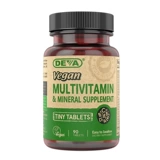 Spot Deva Vegan Multivitamin All -Evegetarian Composite Composite Vitamin Mineral 90 Таблетки