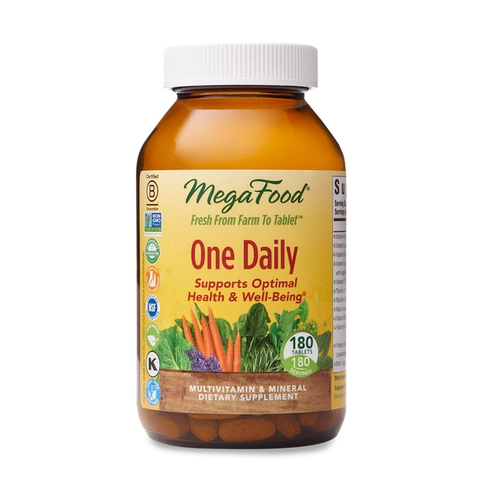 Американская доставка Megafood One Daily Composite Composite Composite Composite Composite Multi -Vitamin Minerals 180 Таблетки