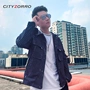 City Zorro 2019 mùa thu nam mới in áo cổ điển áo thủy triều denim dụng cụ áo khoác nam giản dị - Áo khoác áo vest nam đẹp