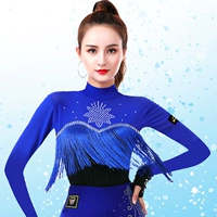 AA6D018 TOP TOP с длинным рукавом Treasure Blue