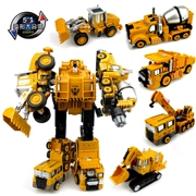 Hợp kim Transformers Xây dựng Xe tải Hercules Fit Auto Man Máy xúc cẩu Robot Mô hình đồ chơi Nam - Gundam / Mech Model / Robot / Transformers