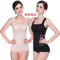 Mùa xuân và mùa hè siêu mỏng cơ thể điêu khắc vest của phụ nữ bụng corset corset sau sinh phần mỏng giảm béo cơ thể mà không cần dấu vết áo đồ lót định hình toàn thân