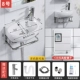 Tủ chậu rửa đơn giản kết hợp chậu rửa mini treo tường chung cư nhỏ nhà tắm chậu vệ sinh ban công gốm sứ kích thước bồn rửa tay