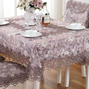 khăn trải bàn vải thêu châu Âu vòng trà khăn trải bàn bảng bảng vải vải ghế bìa đệm phù hợp với ghế mục vụ bộ - Khăn trải bàn