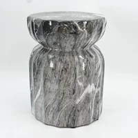 Современная легкая роскошная керамическая табуретка фарфоровое пирс ретро -ретро -керамический стул Американский лотос.