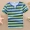 Quần áo trẻ em bé trai ngắn tay áo thun cotton 2018 mới cho trẻ em mùa hè áo sơ mi trẻ em sơ mi cổ tròn hải quân - Áo thun