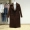 [Jing] chống mùa áo khoác nữ ve áo trong phần dài tối khóa hai mặt len ​​2018 mùa đông phong cách mới áo khoác lông thủy triều