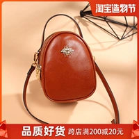 Кожаная сумка через плечо, универсальная сумка для телефона, маленькая небольшая сумка, коллекция 2022, в корейском стиле, из натуральной кожи