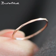 Nhẫn vàng hồng nữ ngón tay nhỏ sang trọng tối giản đơn giản, sinh viên hipster Nhật Bản và Hàn Quốc cá tính thép không phai màu vòng đuôi - Nhẫn