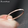 Nhẫn vàng hồng nữ ngón tay nhỏ sang trọng tối giản đơn giản, sinh viên hipster Nhật Bản và Hàn Quốc cá tính thép không phai màu vòng đuôi - Nhẫn mẫu nhẫn nữ đẹp