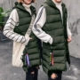 2017 mới mùa đông Hàn Quốc phiên bản của nam giới và phụ nữ với cùng một vest trong dài xuống áo khoác bông vest những người yêu thích jacket jacket vest áo gile nam